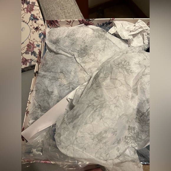 Antonio Melani x Nicola Bathie Lila Blue Velvet Embellished Platform Heel - Picture 3 of 6